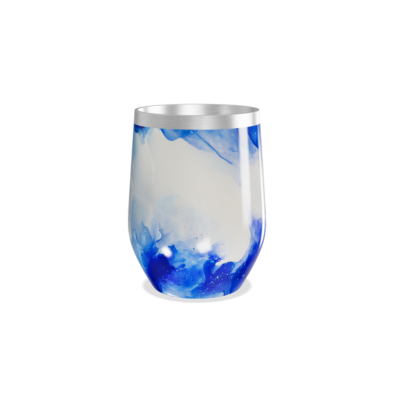 Copo Térmico Slim - Azul Marmorizado Inox