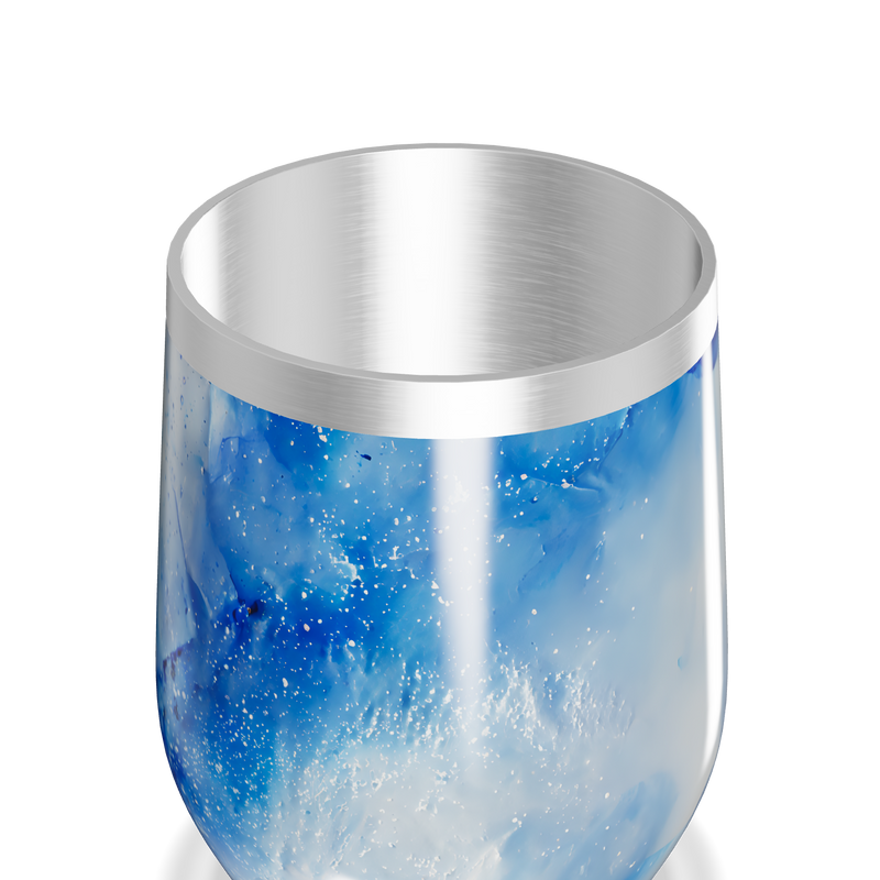 Copo Térmico Slim - Azul Marmorizado Inox