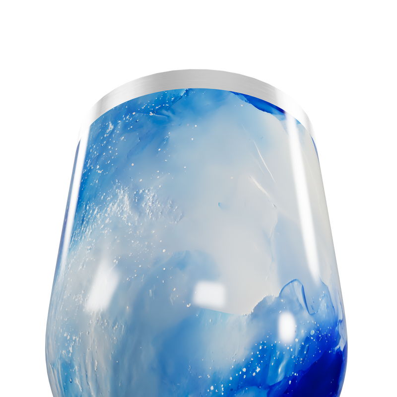 Copo Térmico Slim - Azul Marmorizado Inox