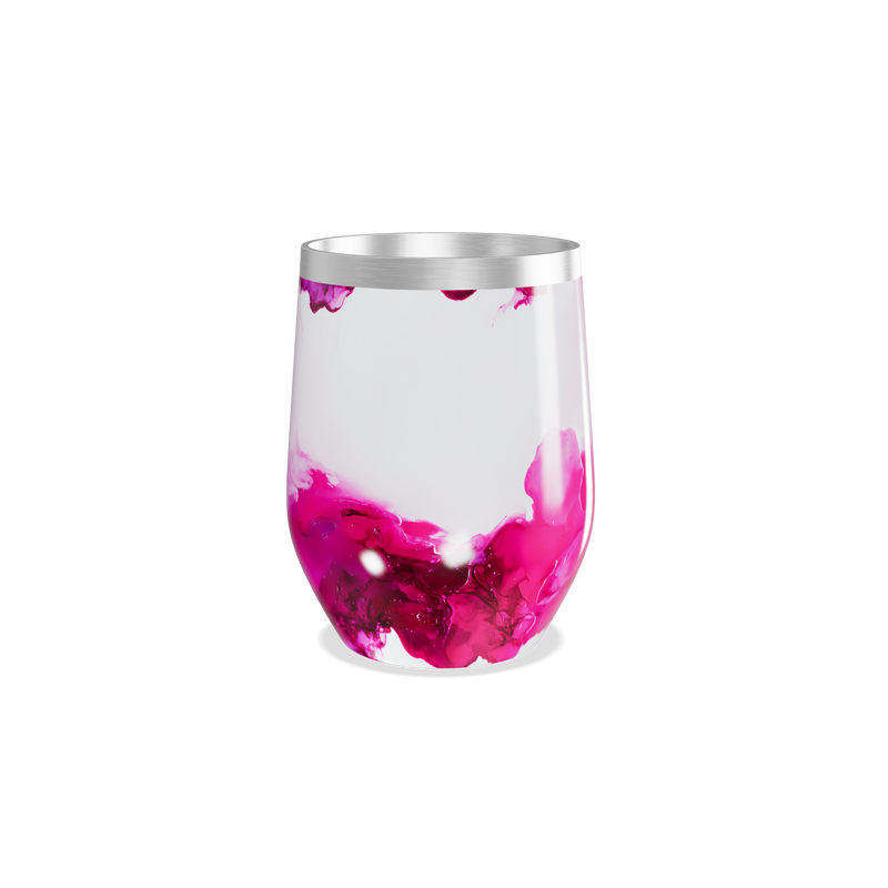 Copo Térmico Slim - Rosa Marmorizado Inox