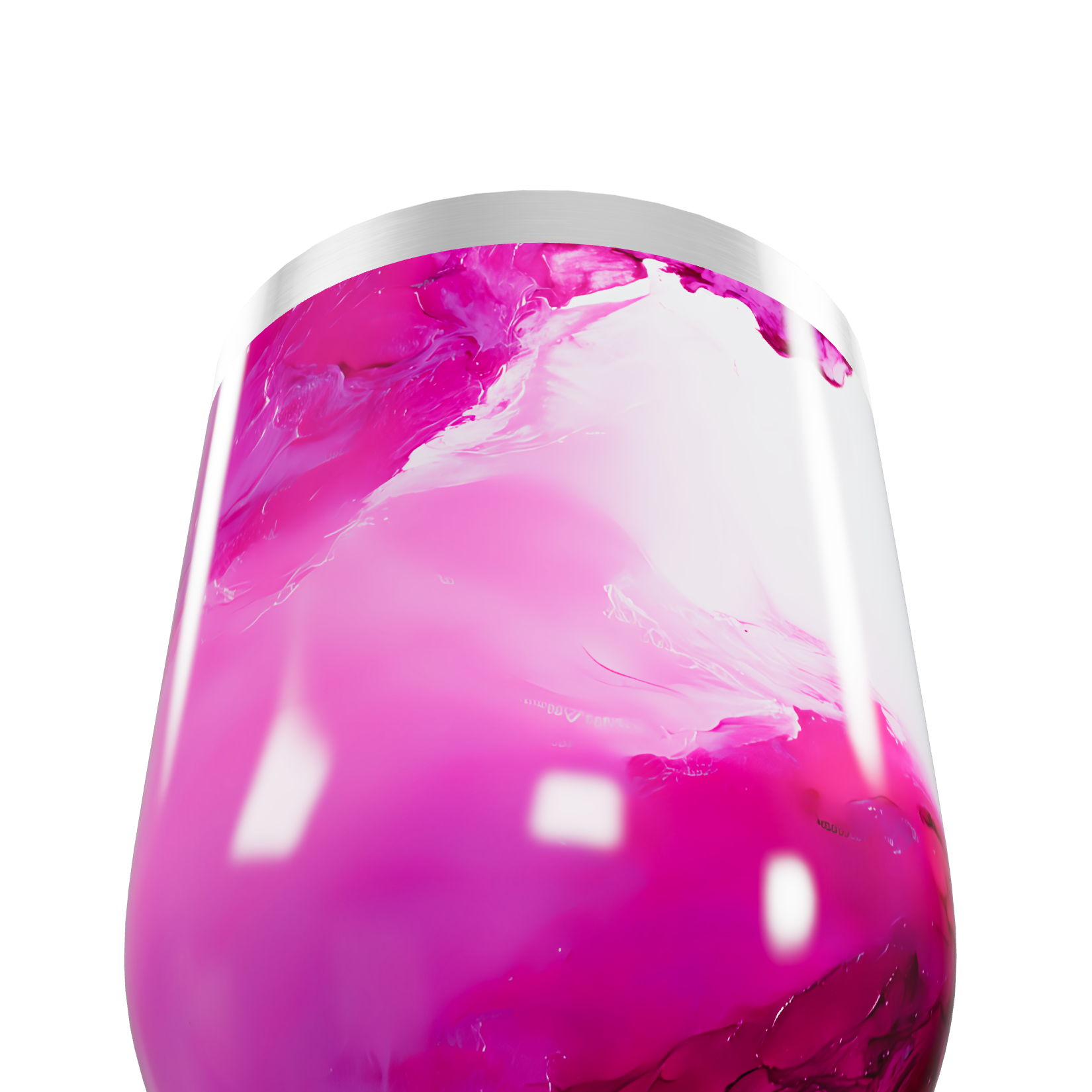 Copo Térmico Slim - Rosa Marmorizado Inox