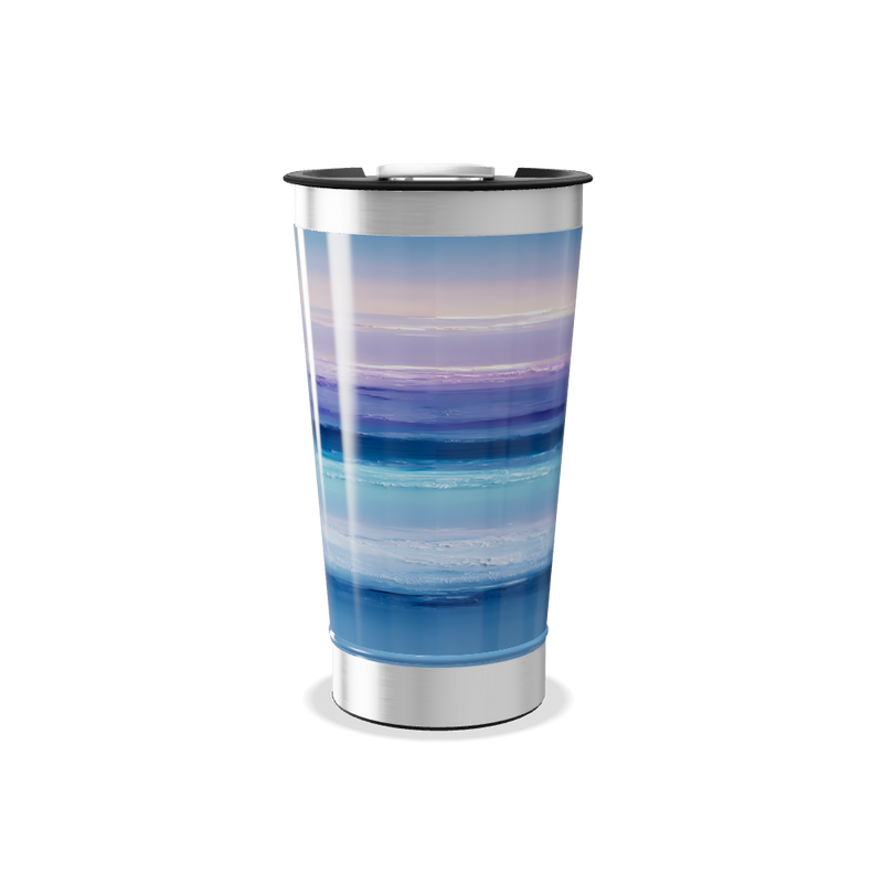 Copo Térmico - Estampa Azul e Roxa