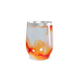 Copo Térmico Slim - Estampa Abstrata Laranja