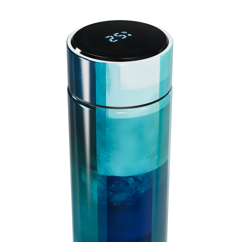 Garrafa Térmica Touch - Azul com Display Digital
