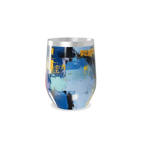 Copo Térmico Slim - Abstrato Multicolorido Inox