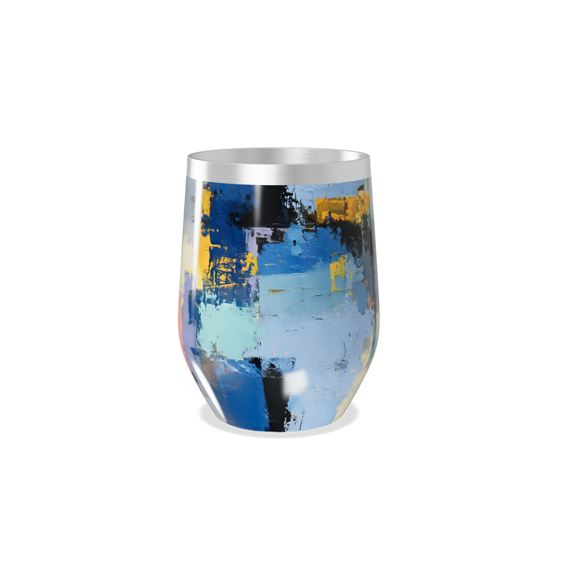 Copo Térmico Slim - Abstrato Multicolorido Inox