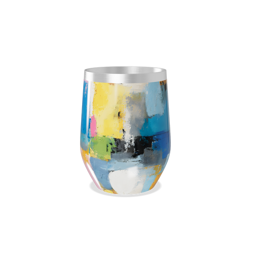 Copo Térmico Slim - Estampa Abstrata Colorida