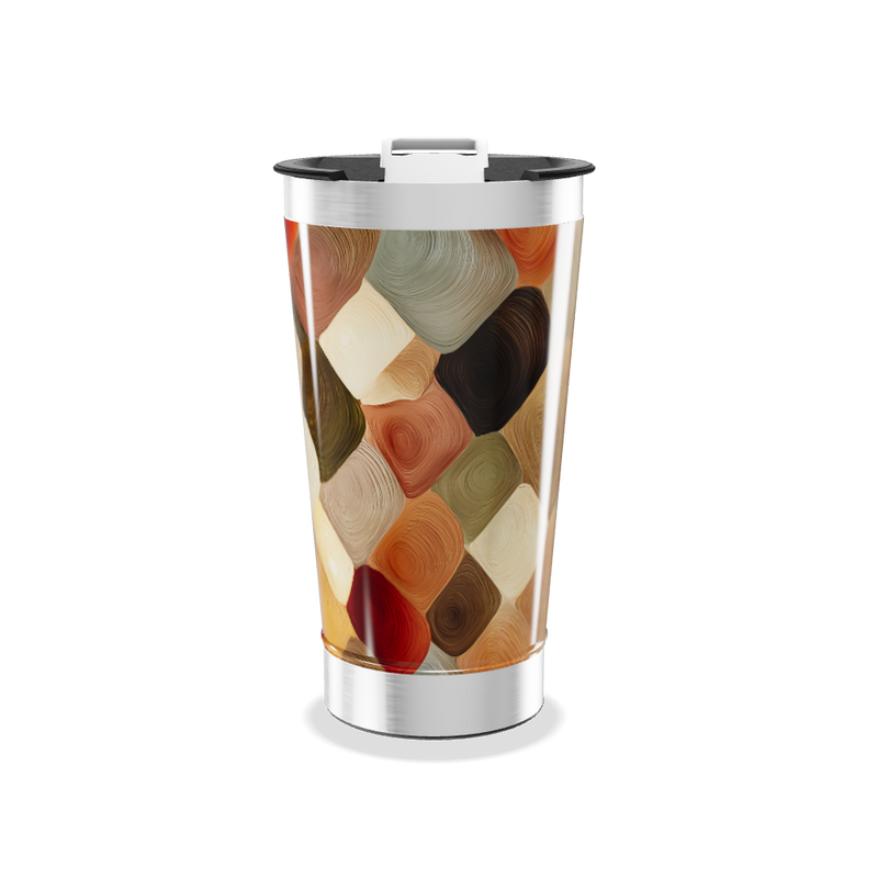 Copo Térmico - Estampa Geométrica Colorida