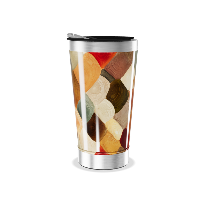 Copo Térmico - Estampa Geométrica Colorida