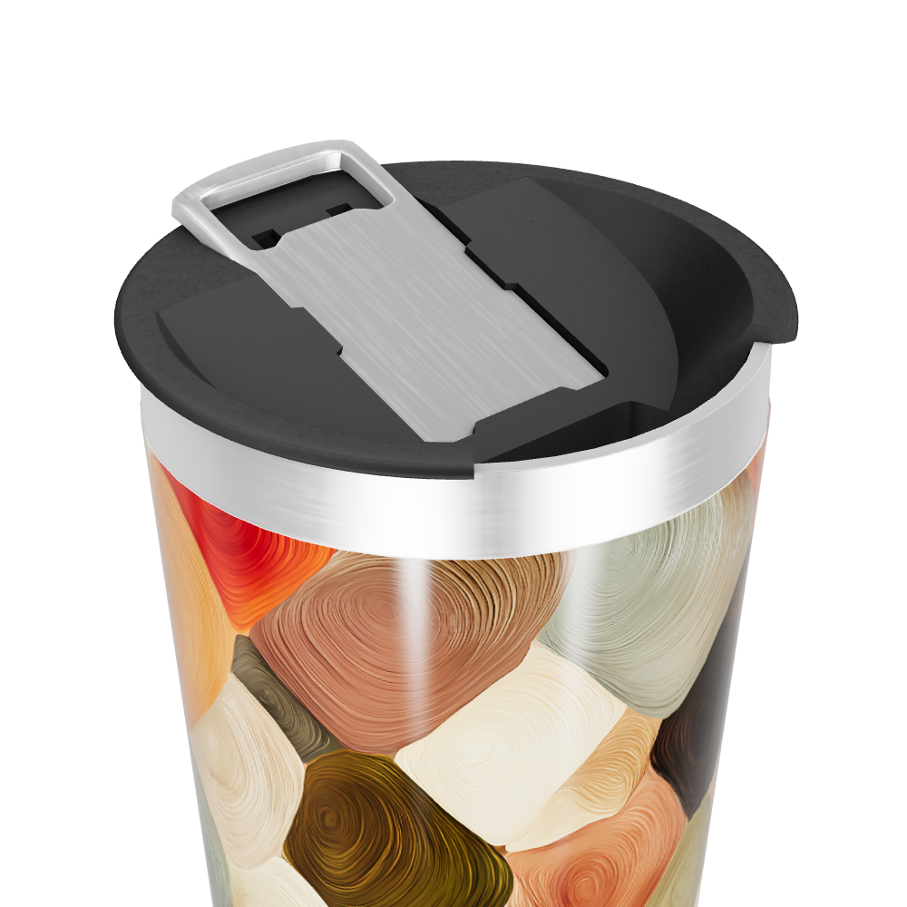 Copo Térmico - Estampa Geométrica Colorida