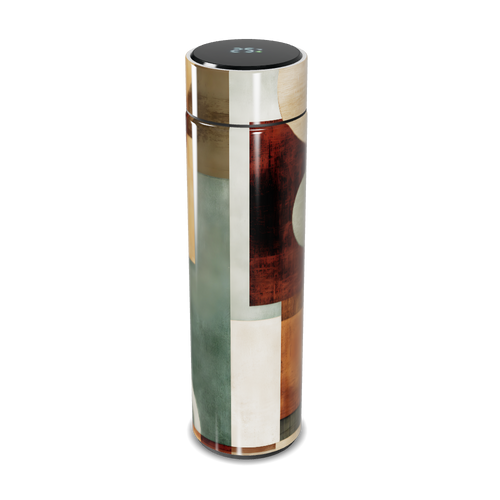 Garrafa Térmica Touch - Estampa Geométrica Colorida