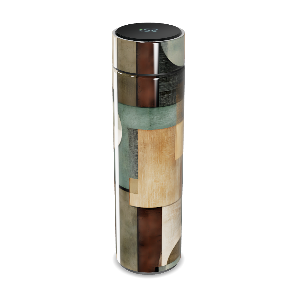 Garrafa Térmica Touch - Estampa Geométrica Colorida