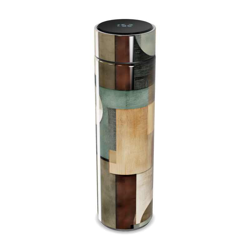 Garrafa Térmica Touch - Estampa Geométrica Colorida