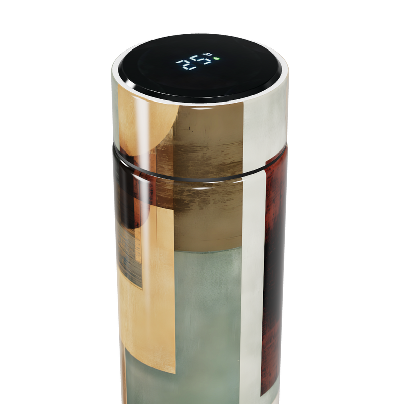 Garrafa Térmica Touch - Estampa Geométrica Colorida