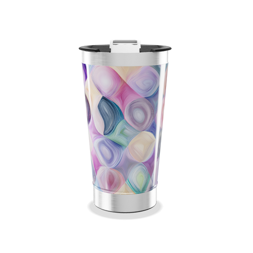 Copo Térmico - Estampa Colorida Abstrata