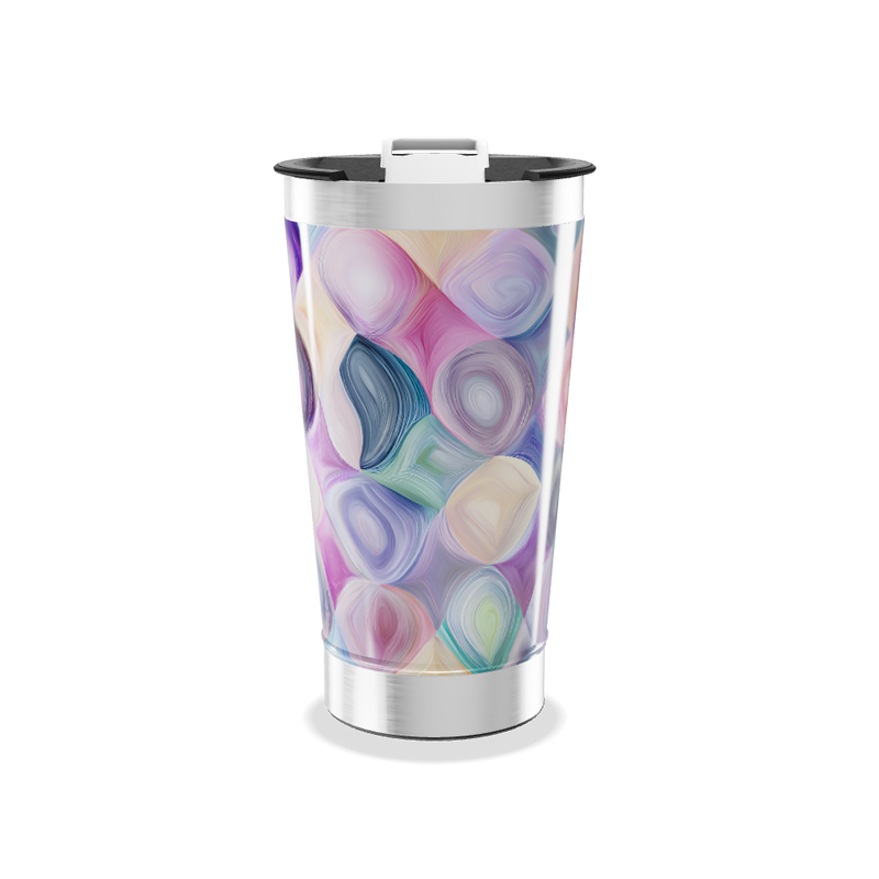 Copo Térmico - Estampa Colorida Abstrata