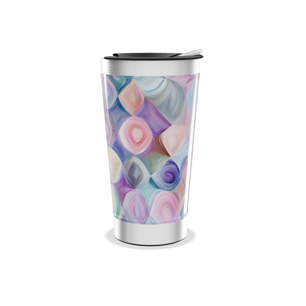 Copo Térmico - Estampa Colorida Abstrata