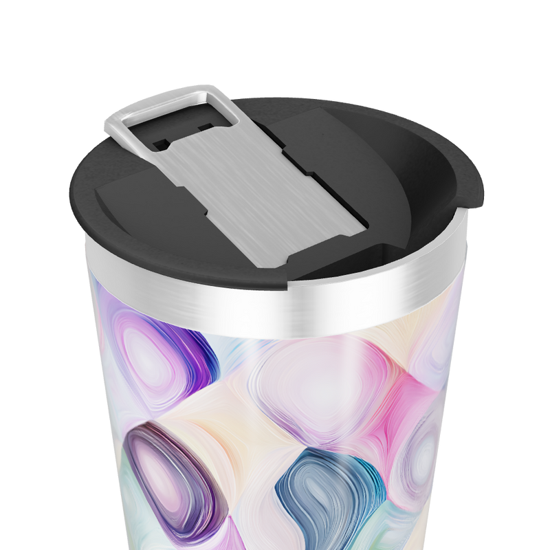 Copo Térmico - Estampa Colorida Abstrata