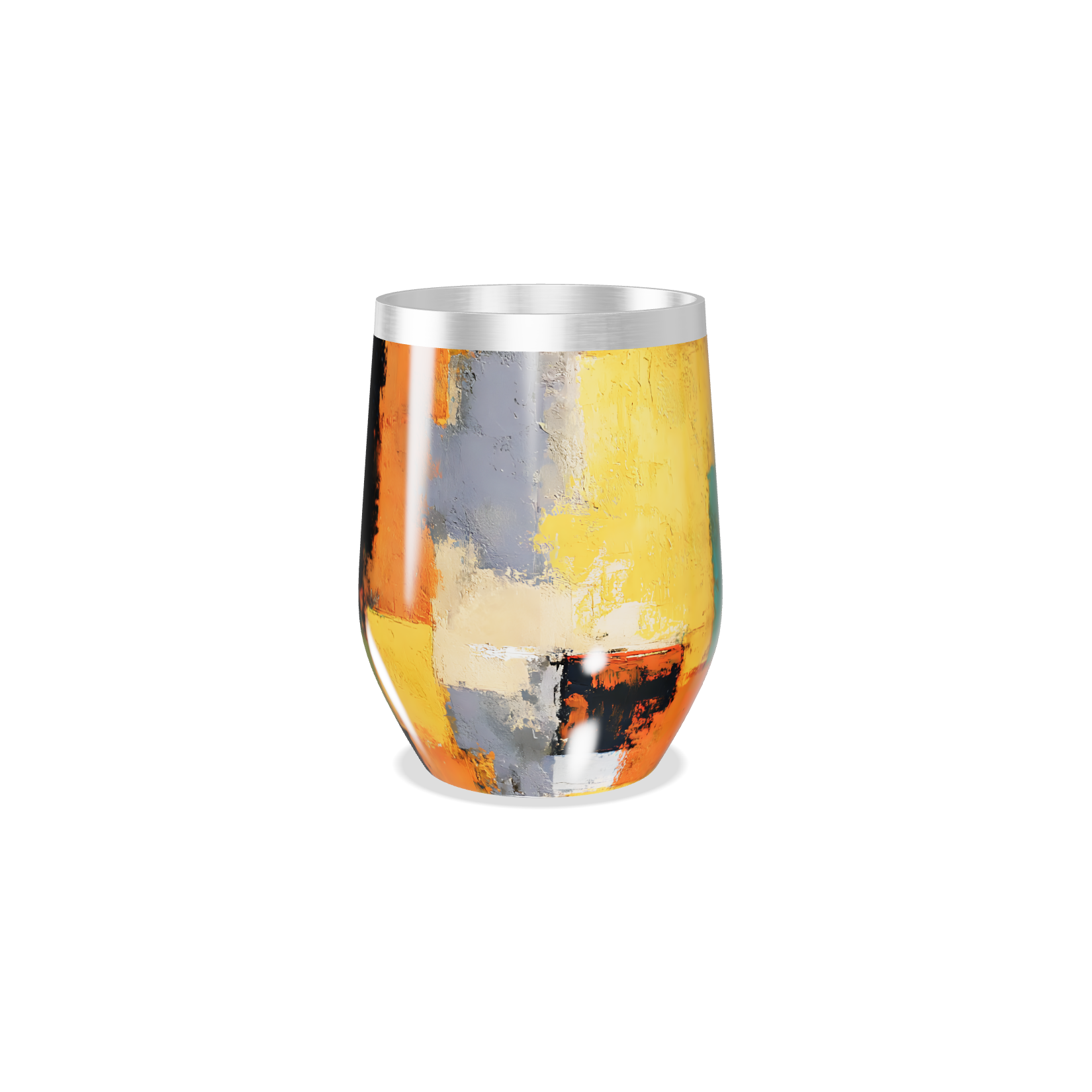 Copo Térmico Slim - Arte Abstrata Colorida