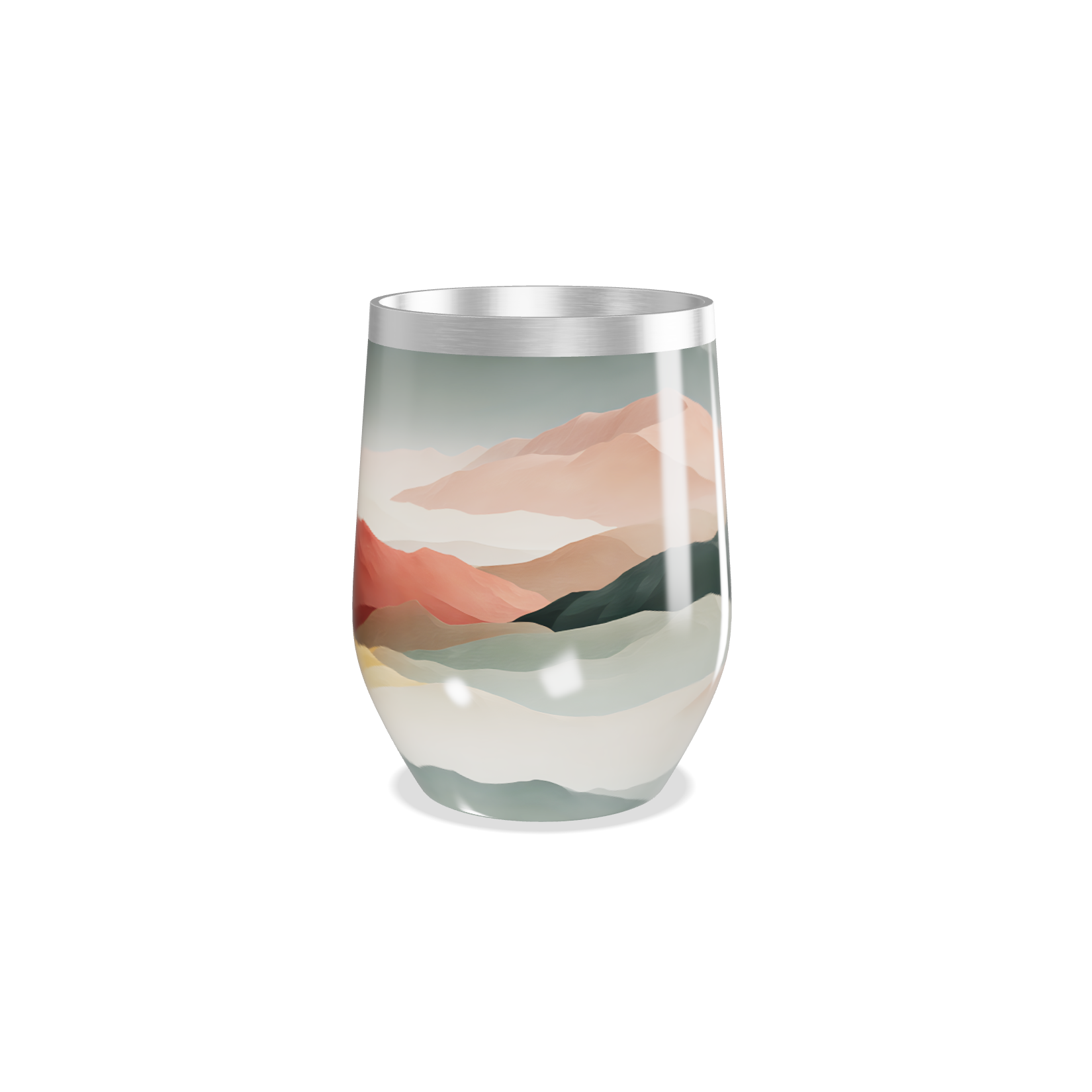 Copo Térmico Slim - Estampa Montanhas Coloridas