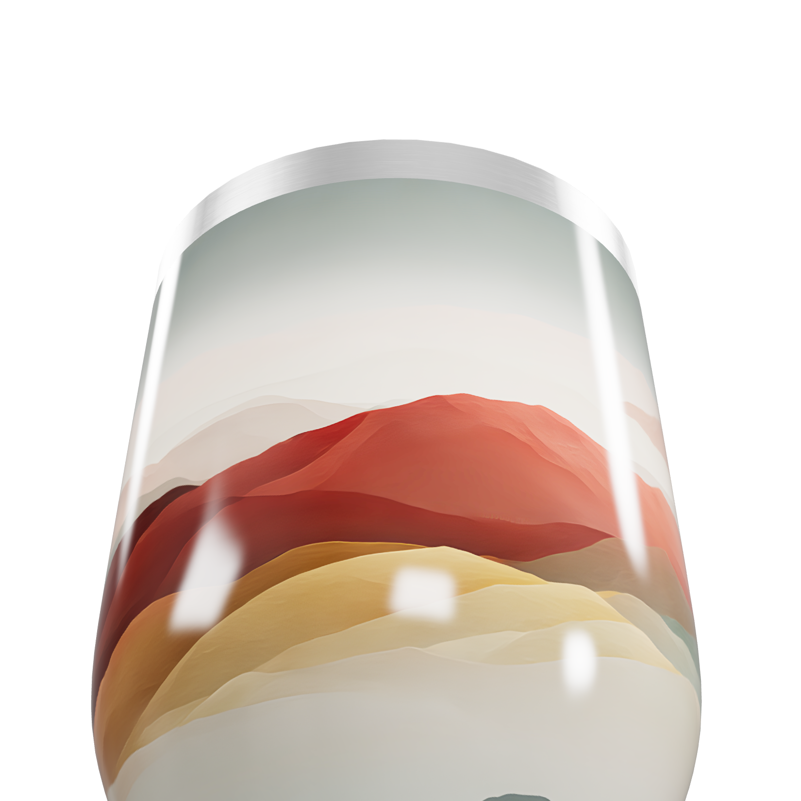 Copo Térmico Slim - Estampa Montanhas Coloridas