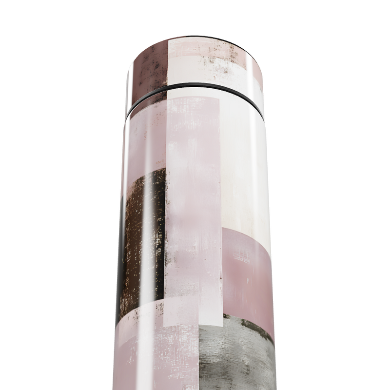 Garrafa Térmica Touch Estampa Geométrica Rosa