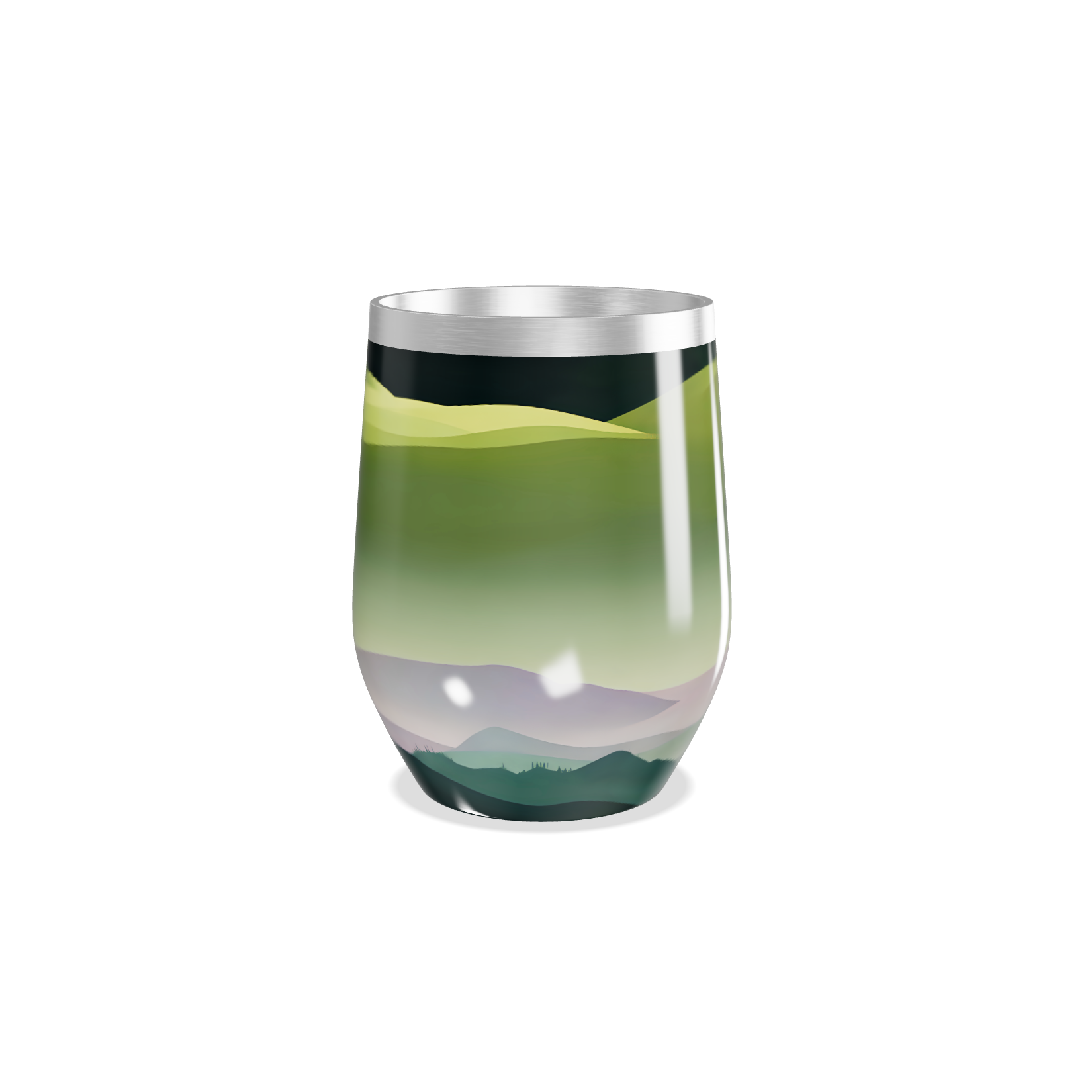 Copo Térmico Slim - Verde Degradê Inox