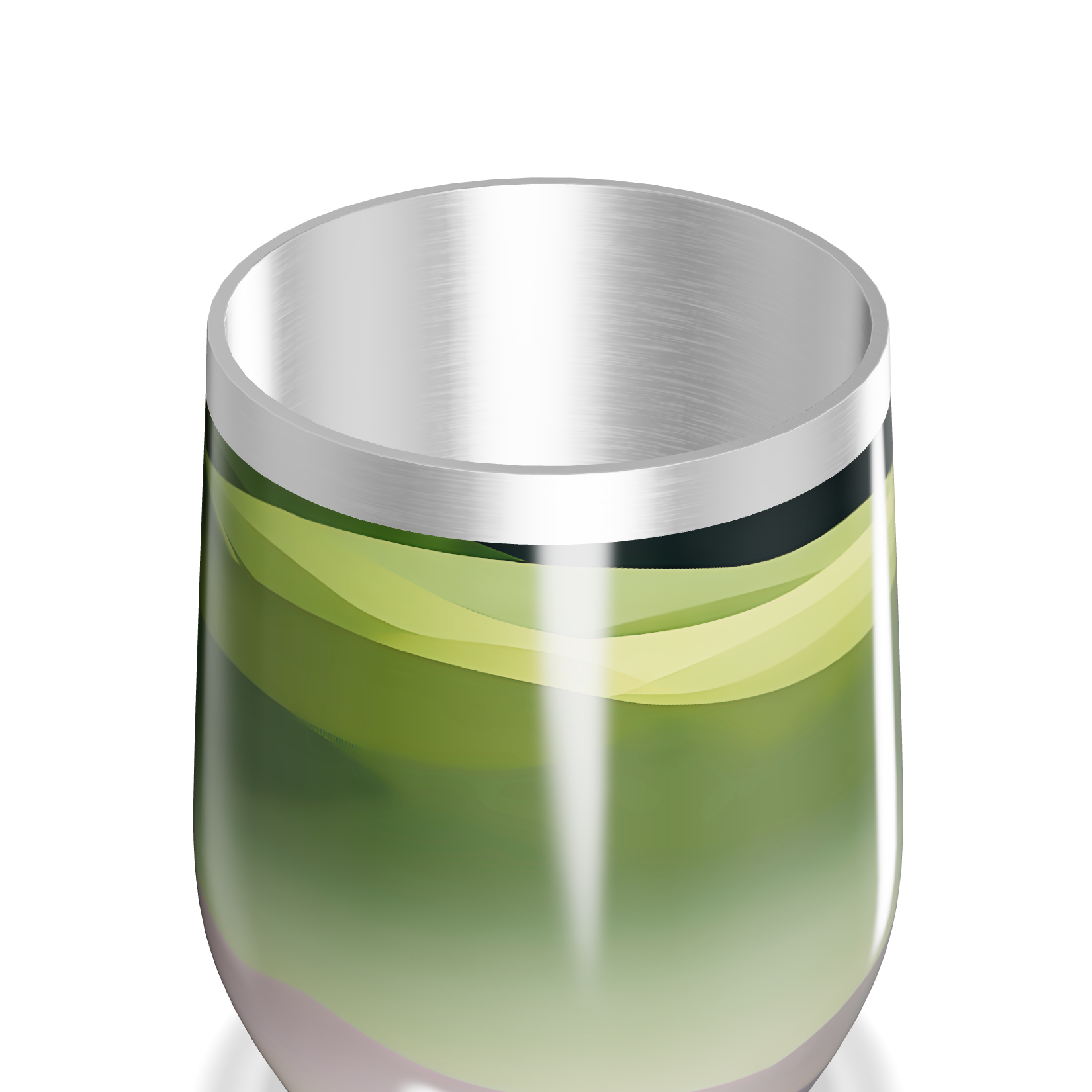 Copo Térmico Slim - Verde Degradê Inox