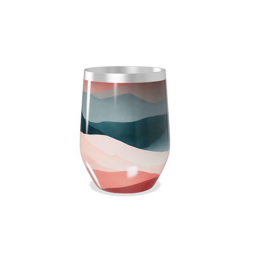 Copo Térmico Slim - Estampa Ondas Coloridas