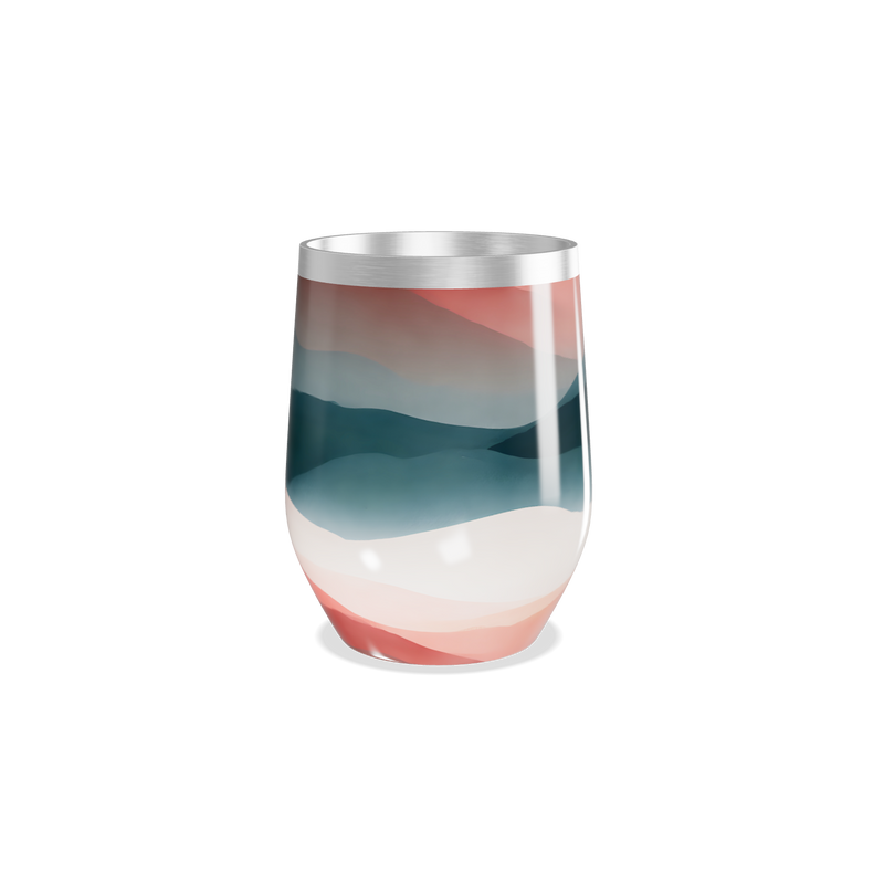 Copo Térmico Slim - Estampa Ondas Coloridas