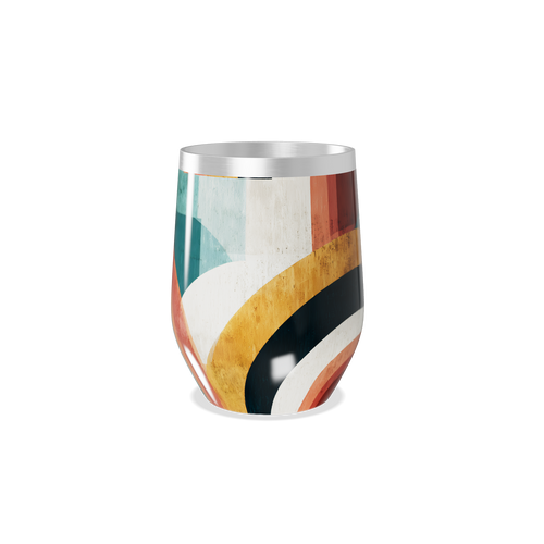 Copo Térmico Slim - Estampado Multicor Aço