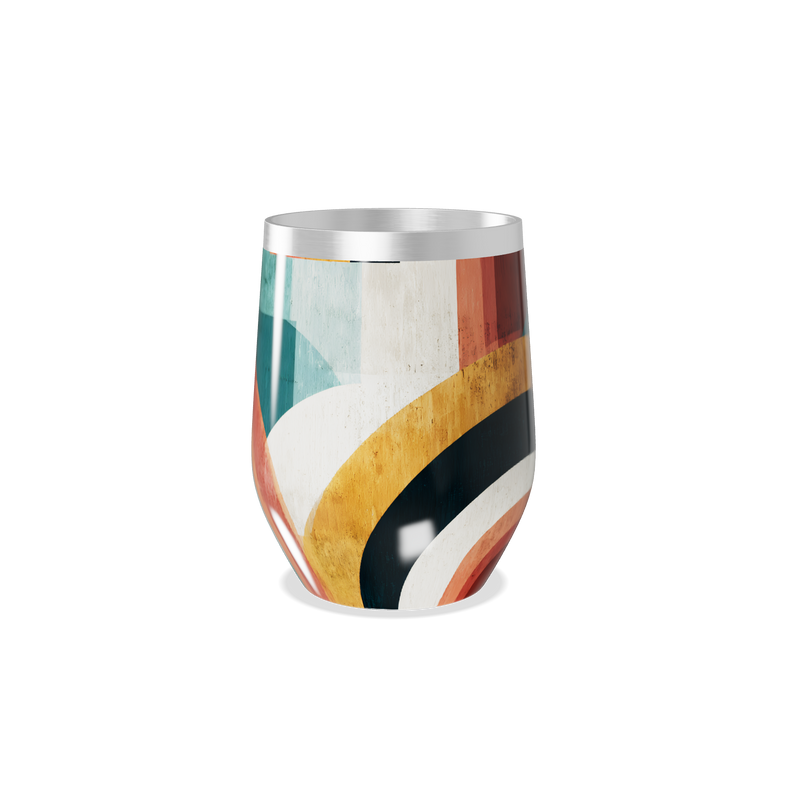 Copo Térmico Slim - Estampado Multicor Aço