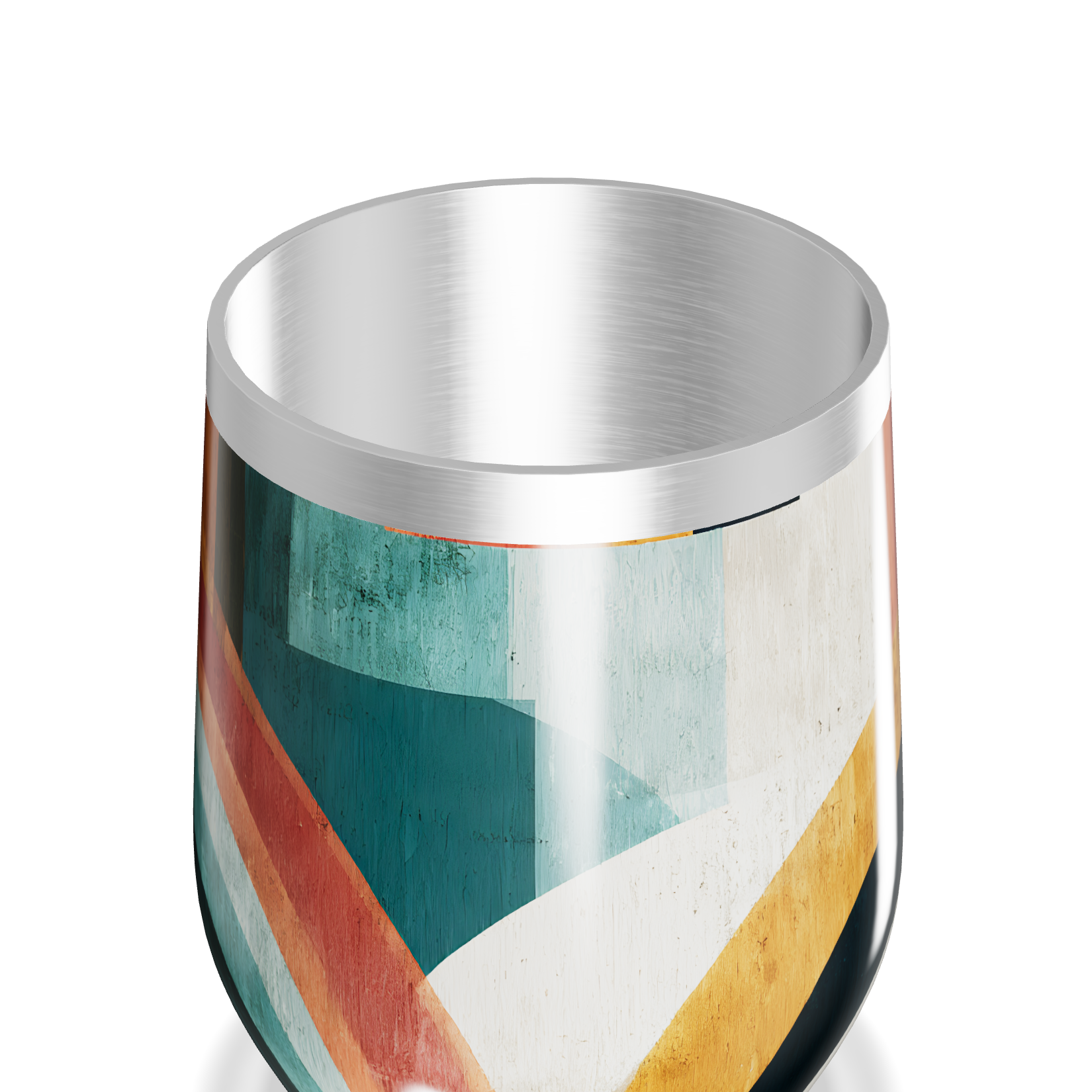 Copo Térmico Slim - Estampado Multicor Aço