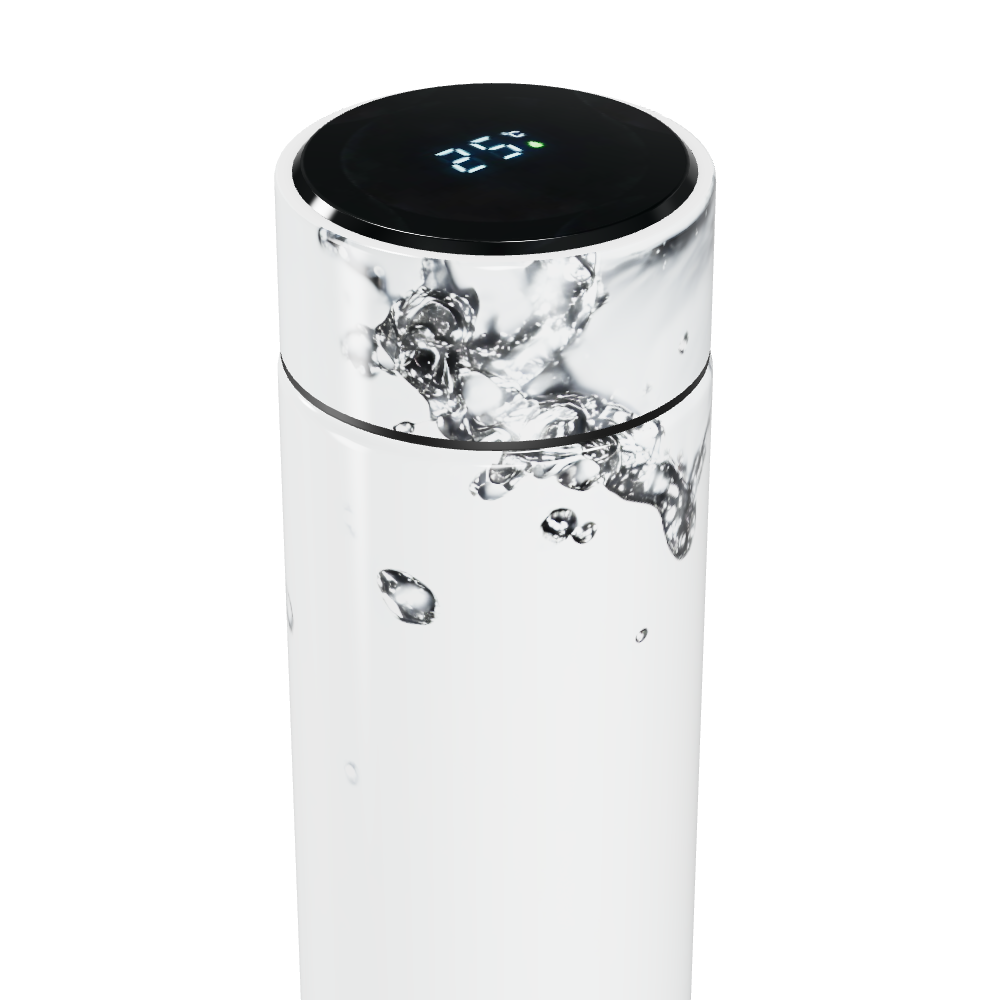 Garrafa Térmica Touch - Branca com Display