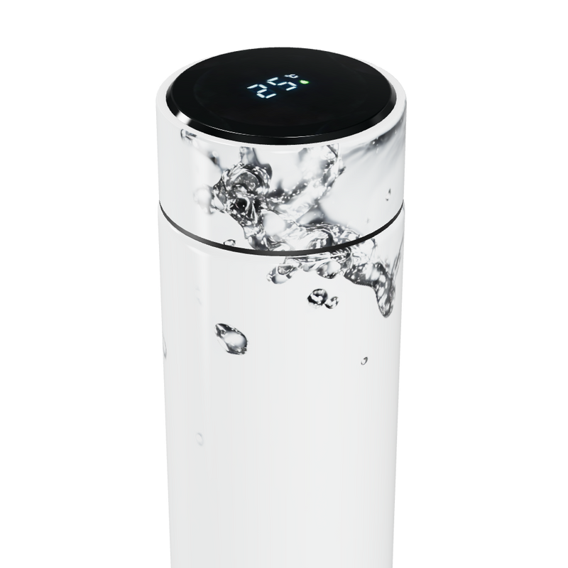 Garrafa Térmica Touch - Branca com Display