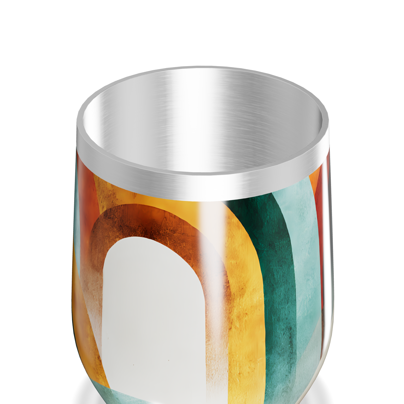 Copo Térmico Slim - Design Colorido Abstrato