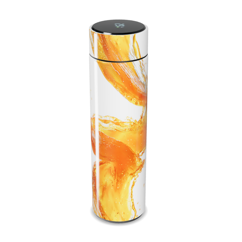 Garrafa Térmica Touch - Branca com Estampa Frutas