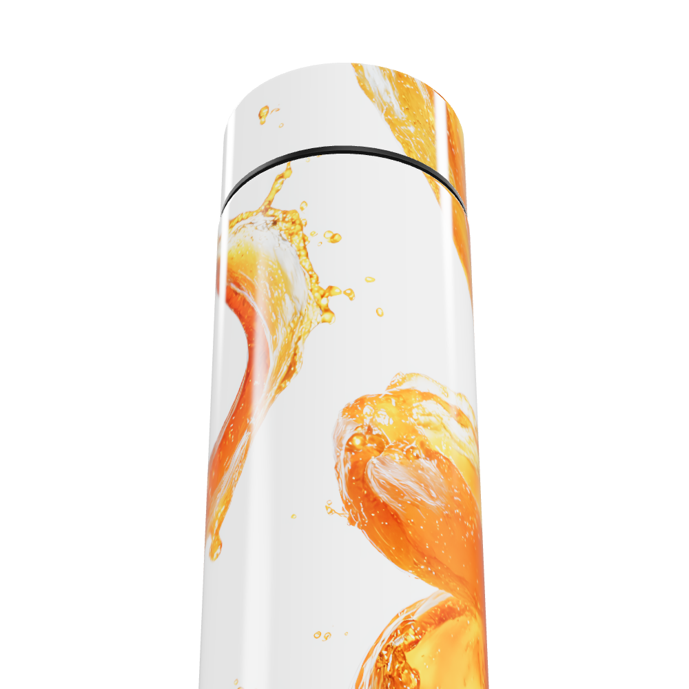 Garrafa Térmica Touch - Branca com Estampa Frutas