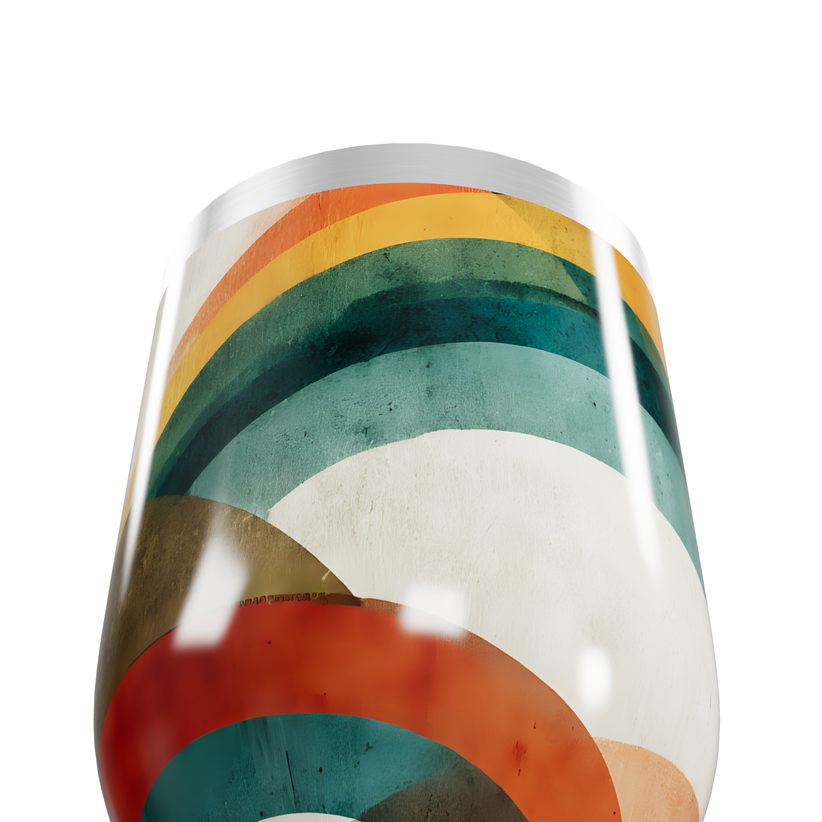 Copo Térmico Slim - Arco-Íris Inox