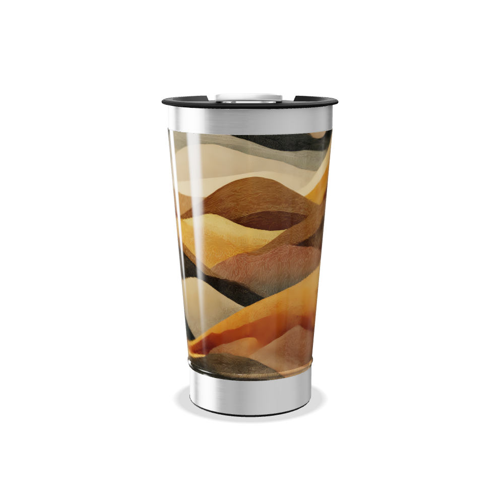 Copo Térmico - Estampa Ondas Coloridas