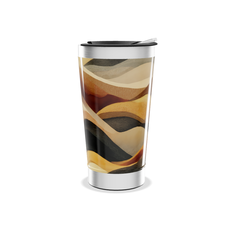 Copo Térmico - Estampa Ondas Coloridas