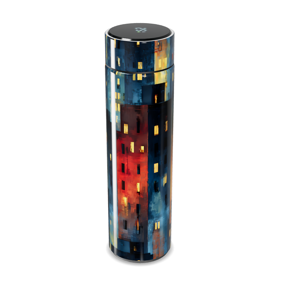 Garrafa Térmica Touch - Estampa Noturna Colorida