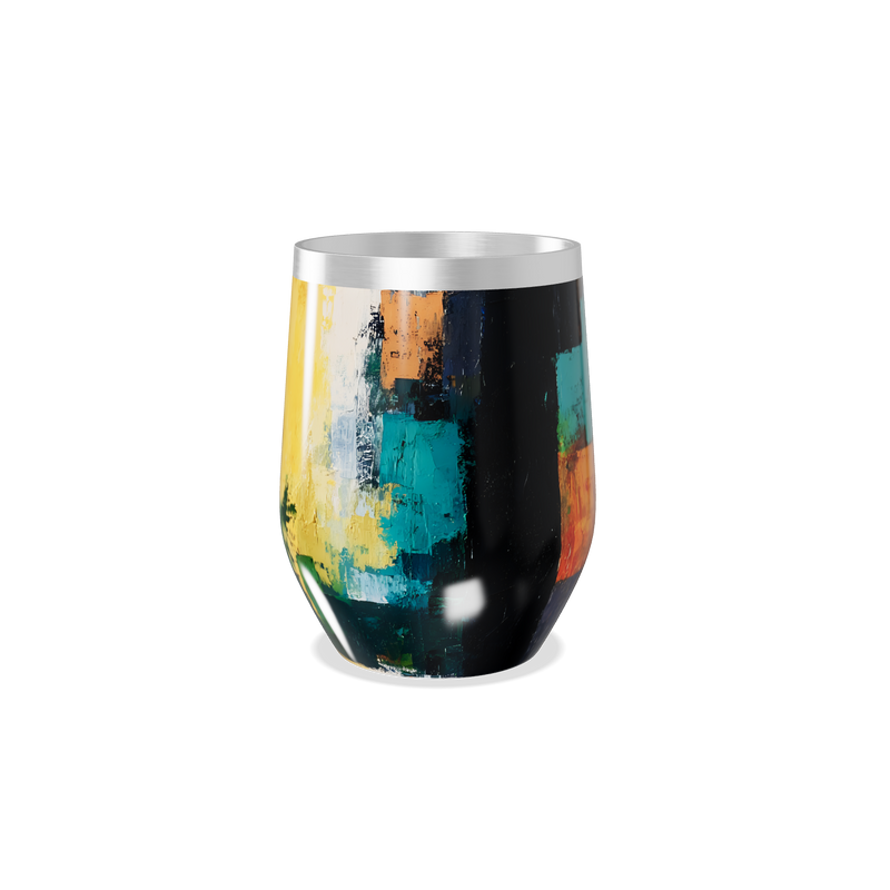 Copo Térmico Slim - Estampa Colorida Aço