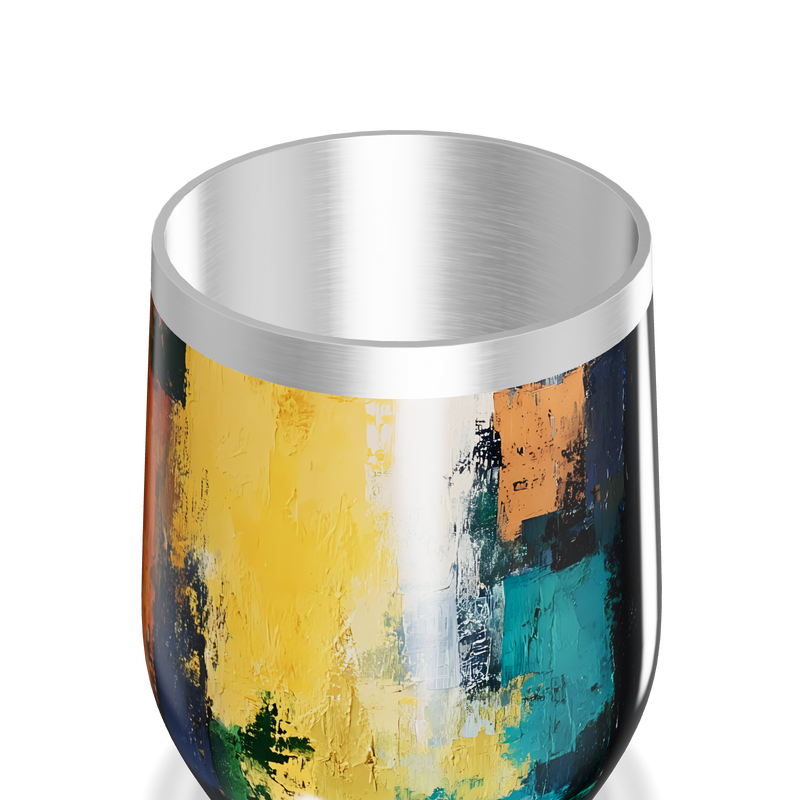 Copo Térmico Slim - Estampa Colorida Aço