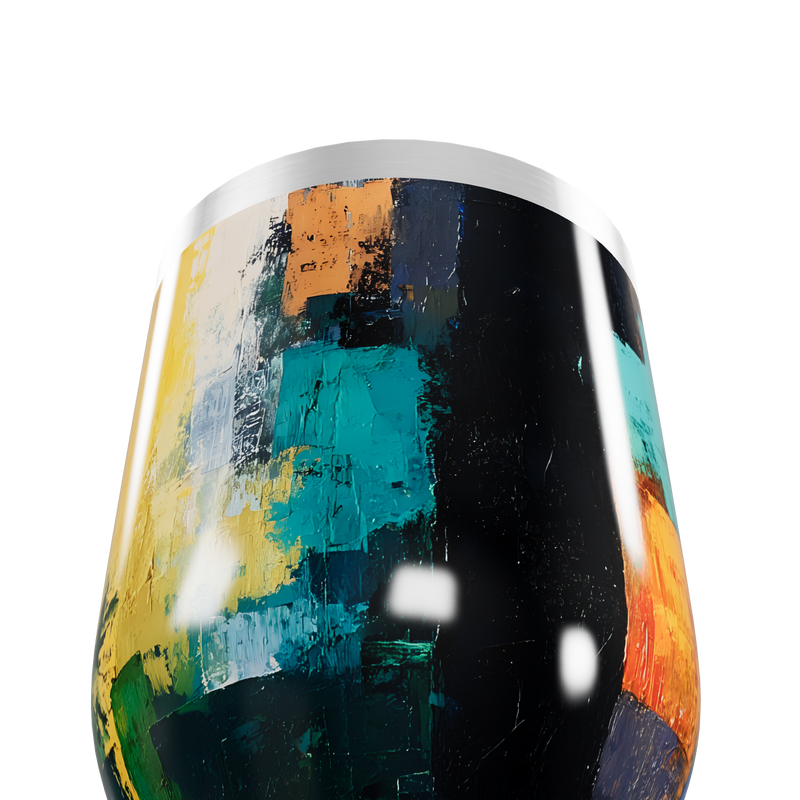 Copo Térmico Slim - Estampa Colorida Aço