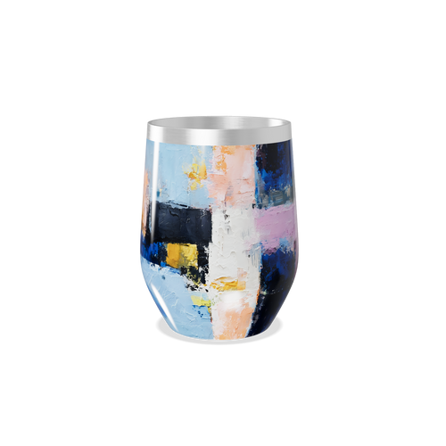 Copo Térmico Slim - Colorido Aço Inox Abstrato