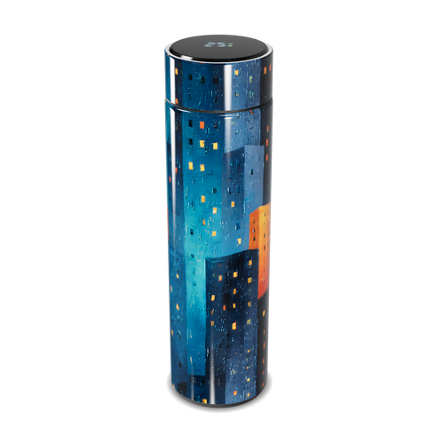 Garrafa Térmica Touch - Estampa Noturna Colorida