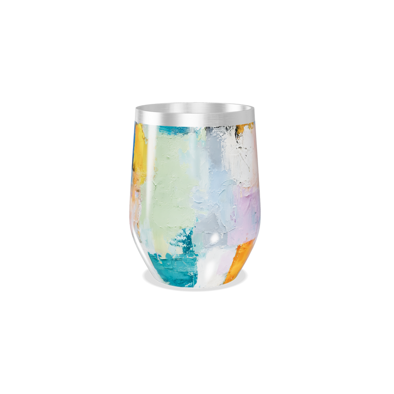 Copo Térmico Slim - Colorido Aço Inox Abstrato