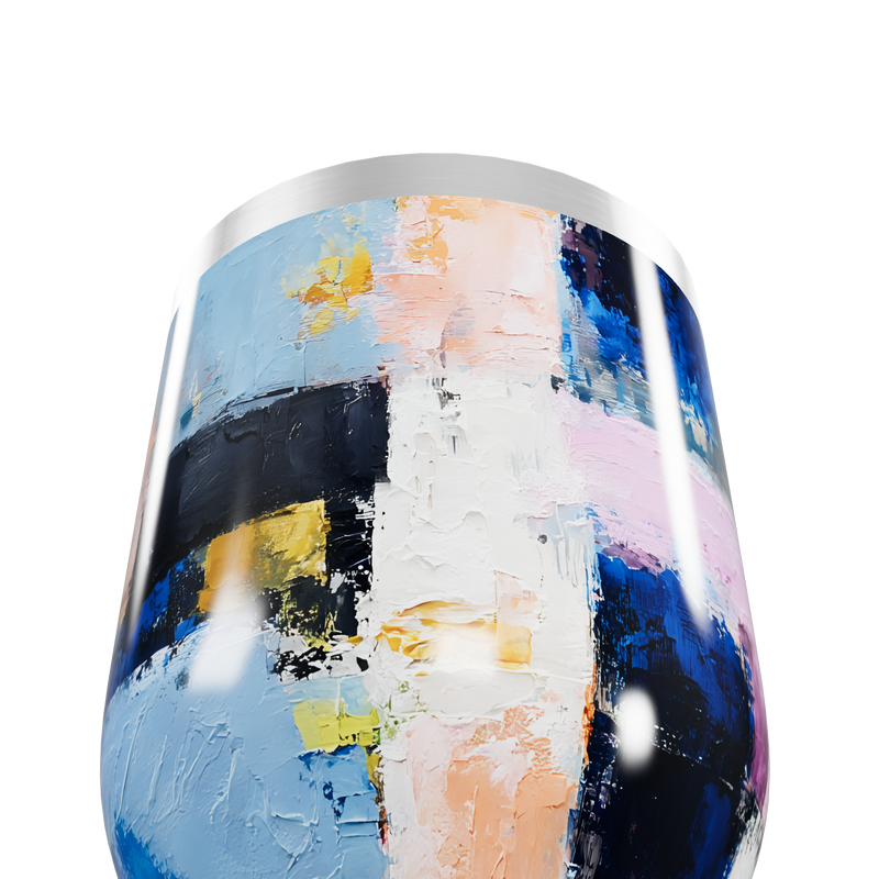 Copo Térmico Slim - Colorido Aço Inox Abstrato