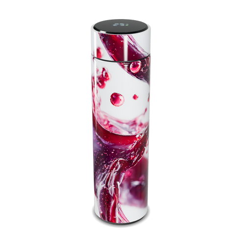 Garrafa Térmica Touch - Estampa Vinho Abstrata